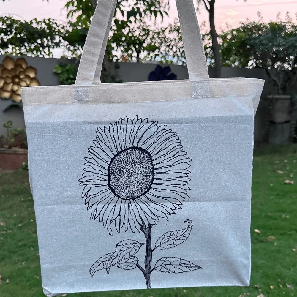 Sun Flower Tote Bag