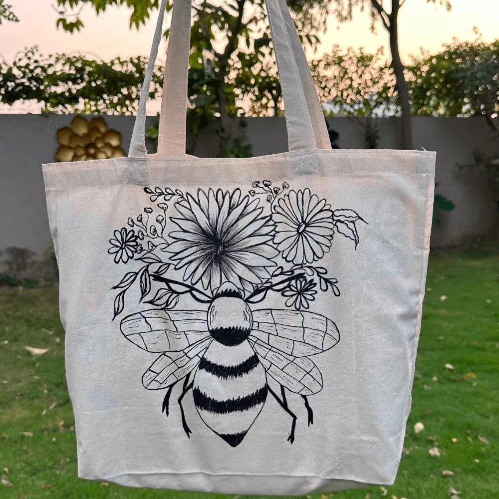 Honey Flower Tote Bag