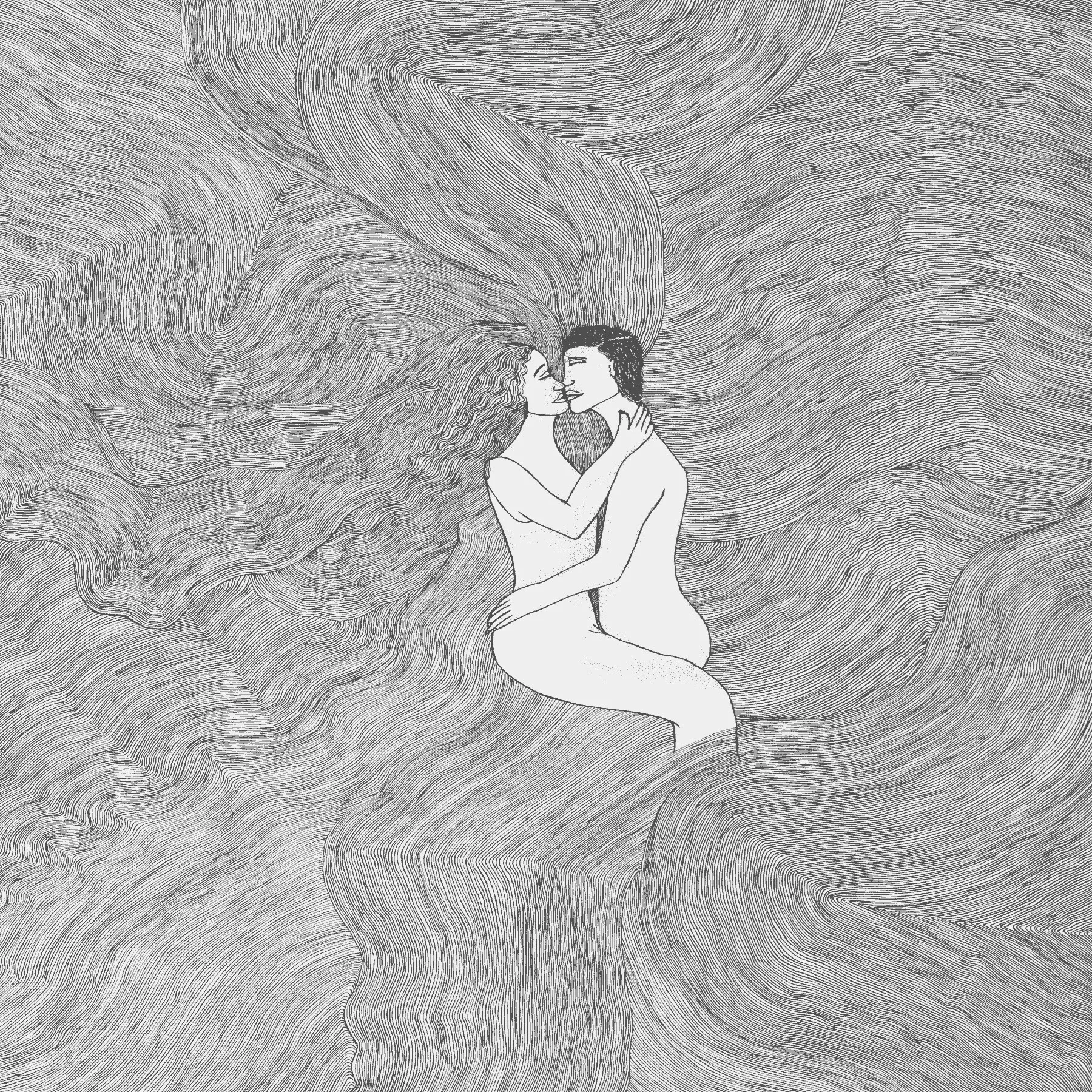Hidden in our hair - you and me
