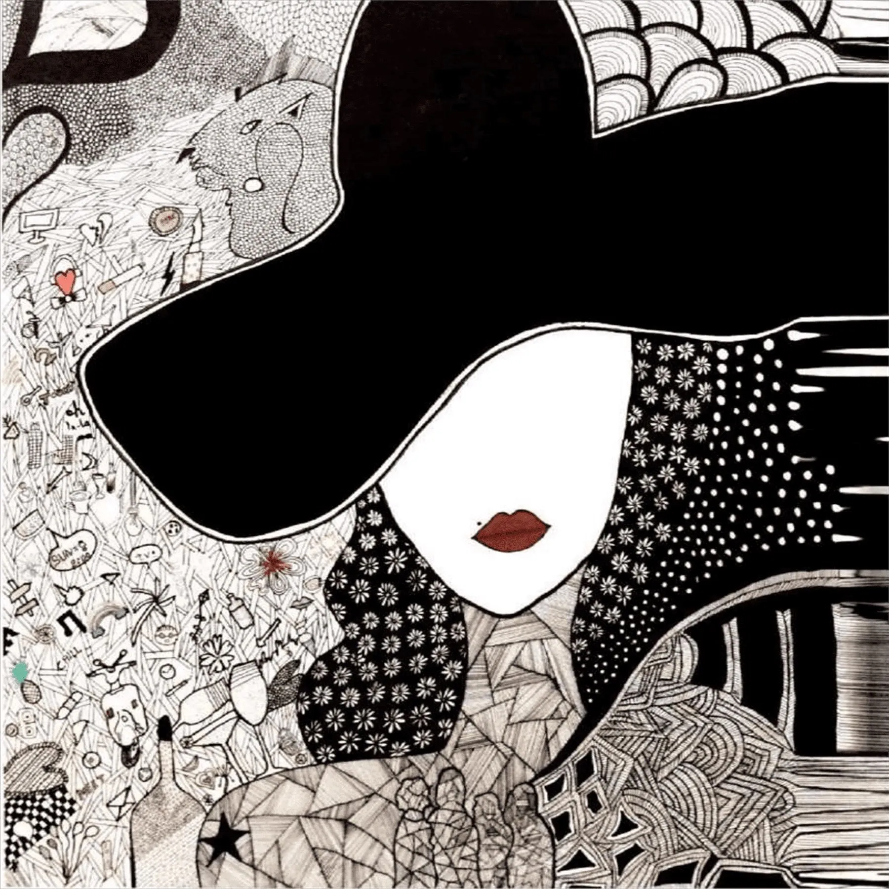 Flapper Girl Wearing Cloche Hat
