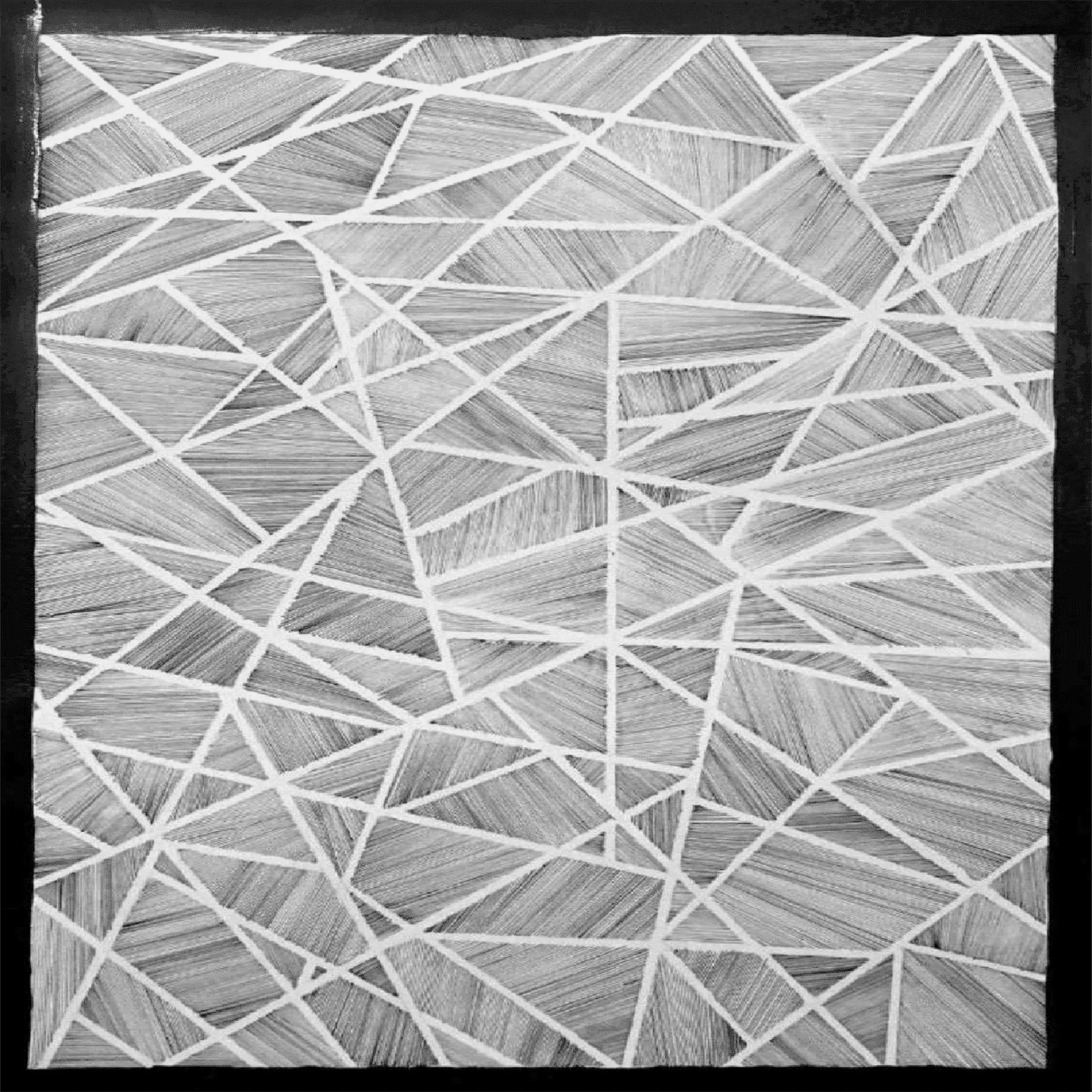 Geometric abstract line art