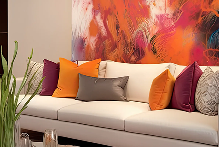 Wall painting design Kash Aur Brush 